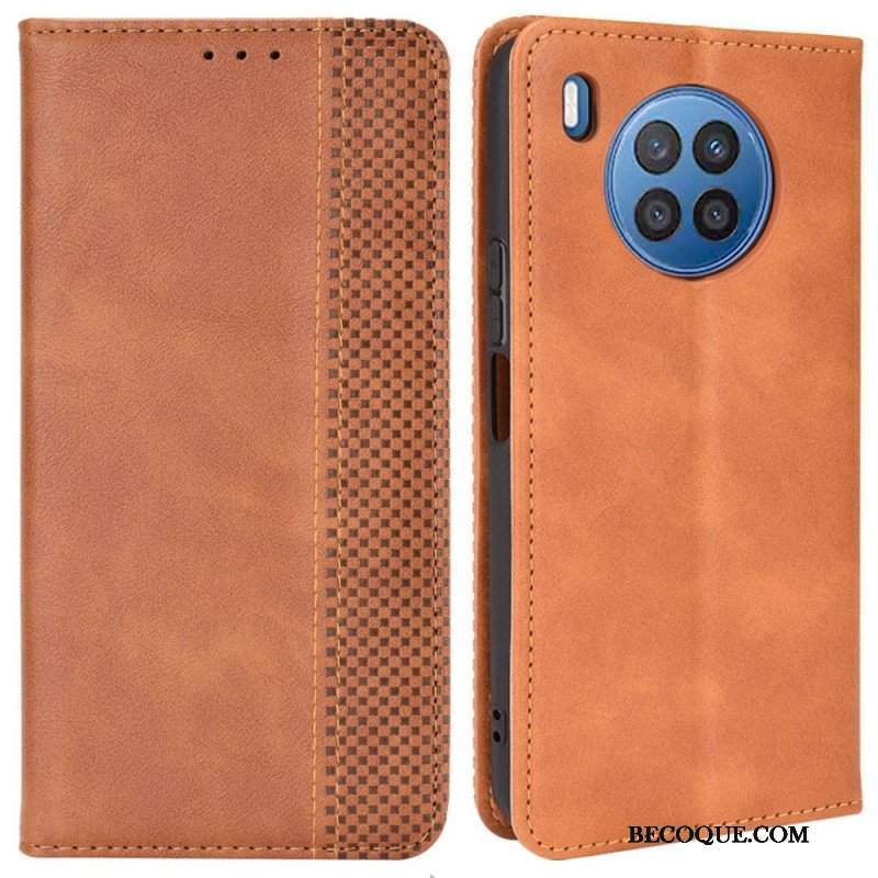 Etui Na Telefon do Honor 50 Lite Etui Folio Stylizowany Efekt Skóry W Stylu Vintage