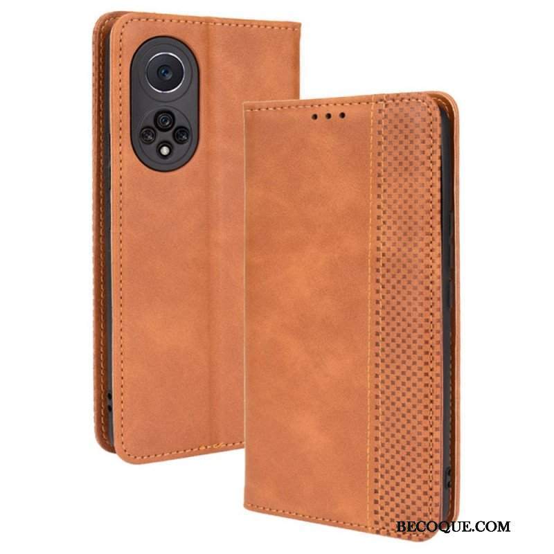 Etui Na Telefon do Honor 50 Pro Etui Folio Profesjonalny Stylizowany Efekt Skóry W Stylu Vintage