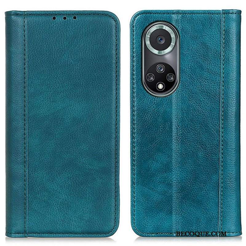 Etui Na Telefon do Honor 50 Pro Etui Folio Skóra Liczi Pro Elegance Split