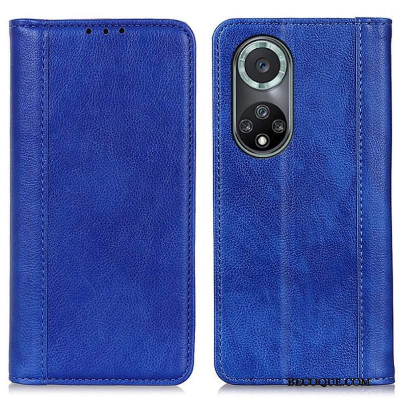 Etui Na Telefon do Honor 50 Pro Etui Folio Skóra Liczi Pro Elegance Split