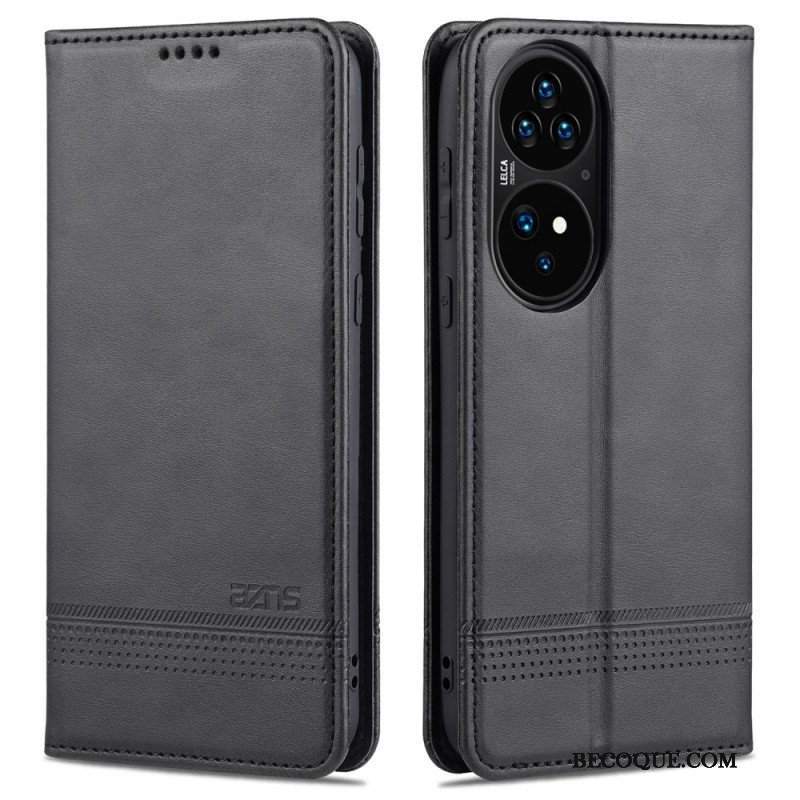 Etui Na Telefon do Huawei P50 Pro Etui Folio Stylizacja Skóry Azns