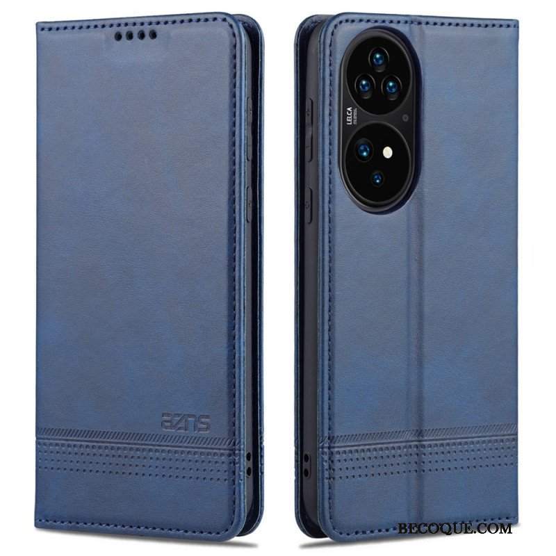 Etui Na Telefon do Huawei P50 Pro Etui Folio Stylizacja Skóry Azns