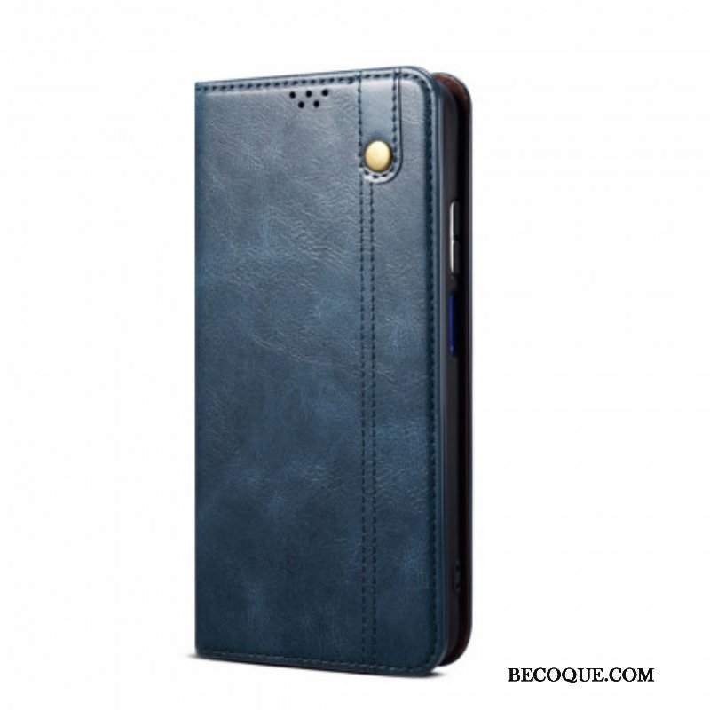 Etui Na Telefon do Huawei P50 Pro Etui Folio Woskowana Sztuczna Skóra