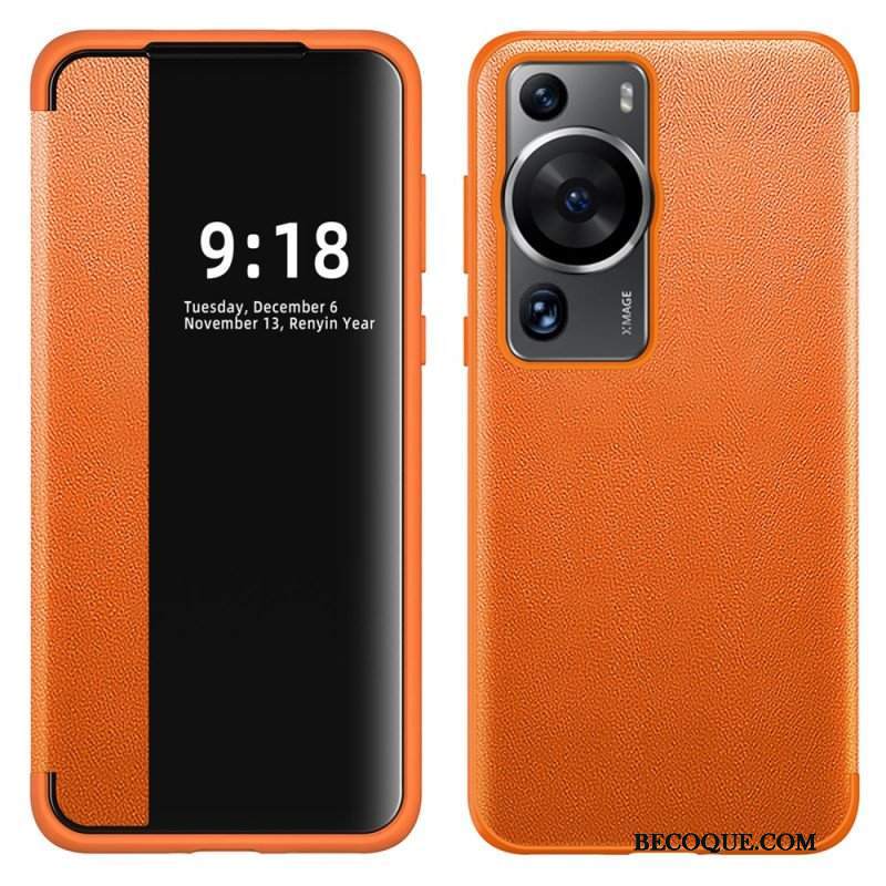 Etui Na Telefon do Huawei P60 Pro Imitacja Skóry