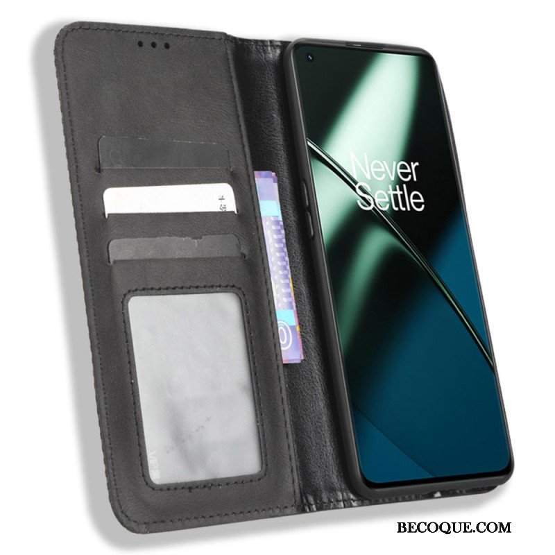 Etui Na Telefon do OnePlus 11 5G Etui Folio Stylizowany Skórzany Styl