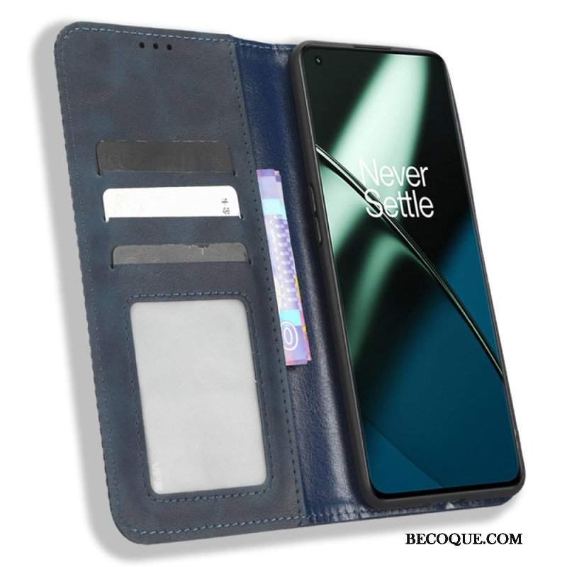 Etui Na Telefon do OnePlus 11 5G Etui Folio Stylizowany Skórzany Styl