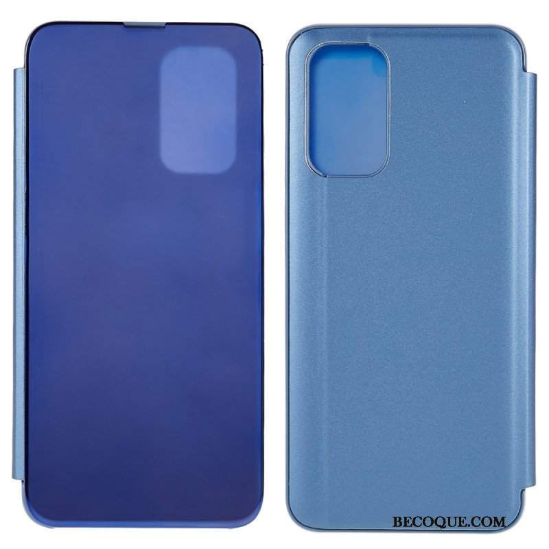 Etui Na Telefon do Oppo A54 5G / A74 5G Efekt Lustra I Skóry