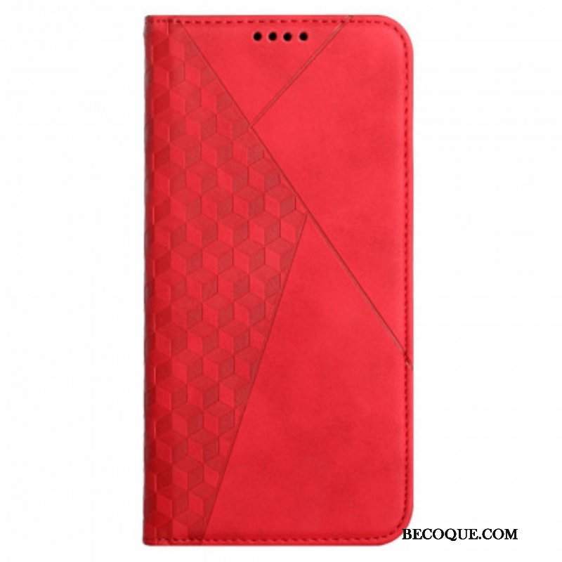 Etui Na Telefon do Oppo A54 5G / A74 5G Etui Folio Dotyk Skóry W Stylu Sześciennym