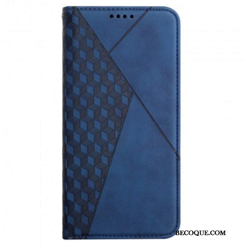 Etui Na Telefon do Oppo A54 5G / A74 5G Etui Folio Dotyk Skóry W Stylu Sześciennym