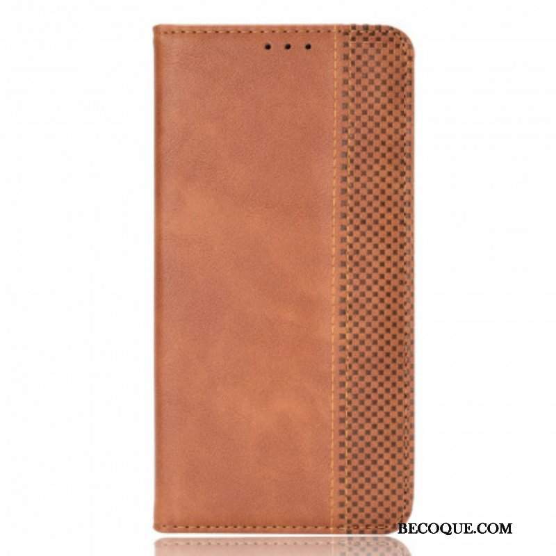 Etui Na Telefon do Oppo A54 5G / A74 5G Etui Folio Stylizowany Efekt Skóry W Stylu Vintage