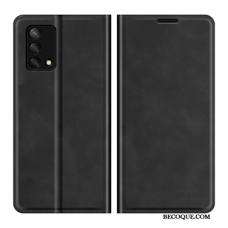 Etui Na Telefon do Oppo A74 4G Etui Folio Dotyk Skóry