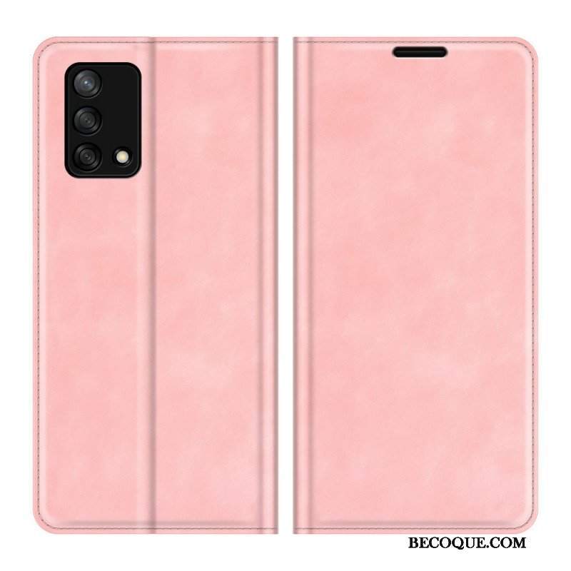 Etui Na Telefon do Oppo A74 4G Etui Folio Dotyk Skóry