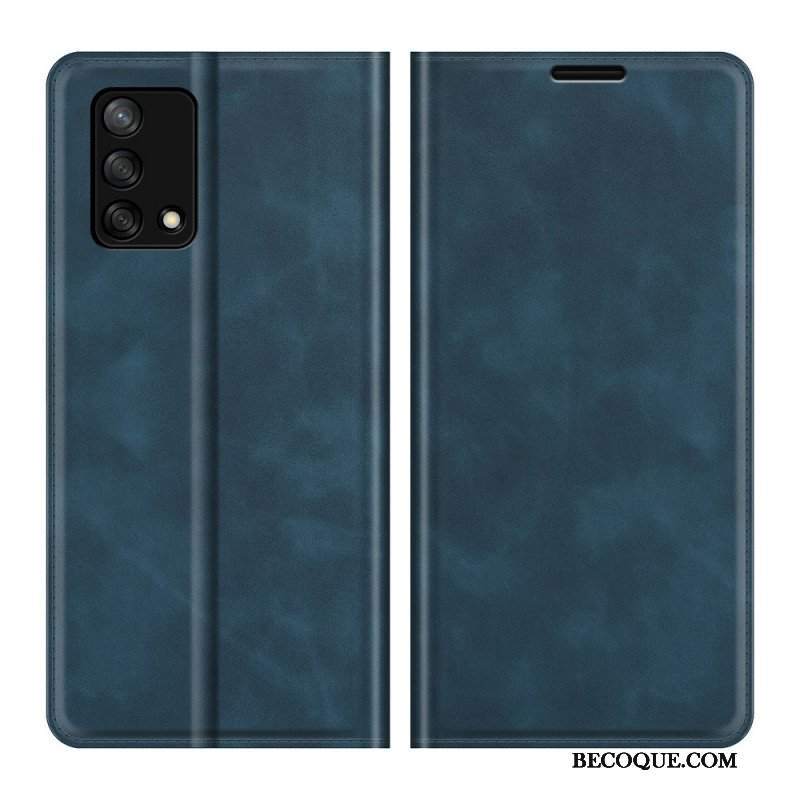 Etui Na Telefon do Oppo A74 4G Etui Folio Dotyk Skóry