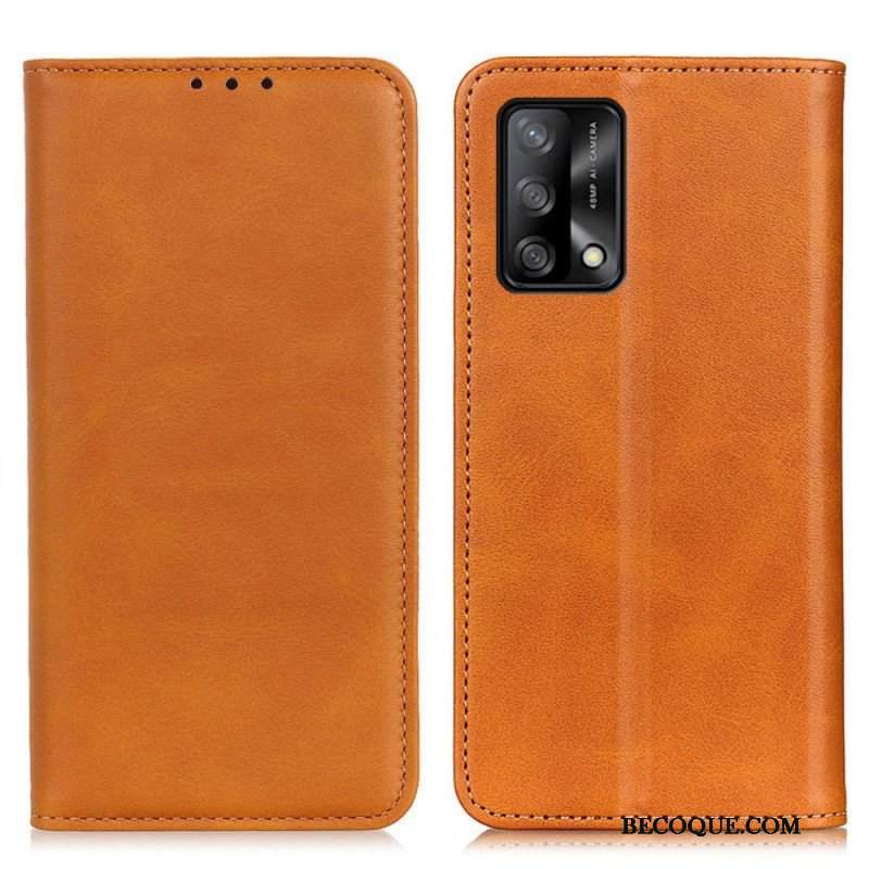 Etui Na Telefon do Oppo A74 4G Etui Folio Elegancka Dwoina Skórzana