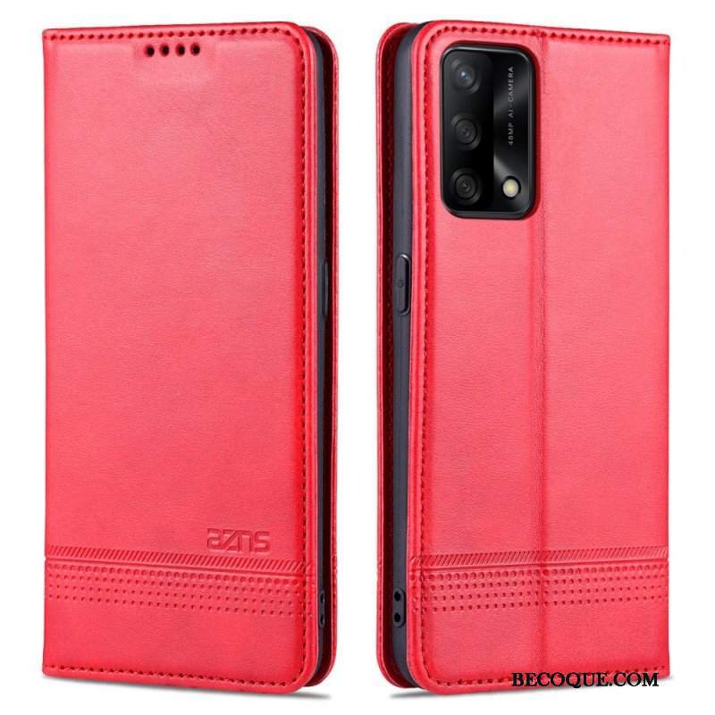 Etui Na Telefon do Oppo A74 4G Etui Folio Sztuczna Skóra Azns