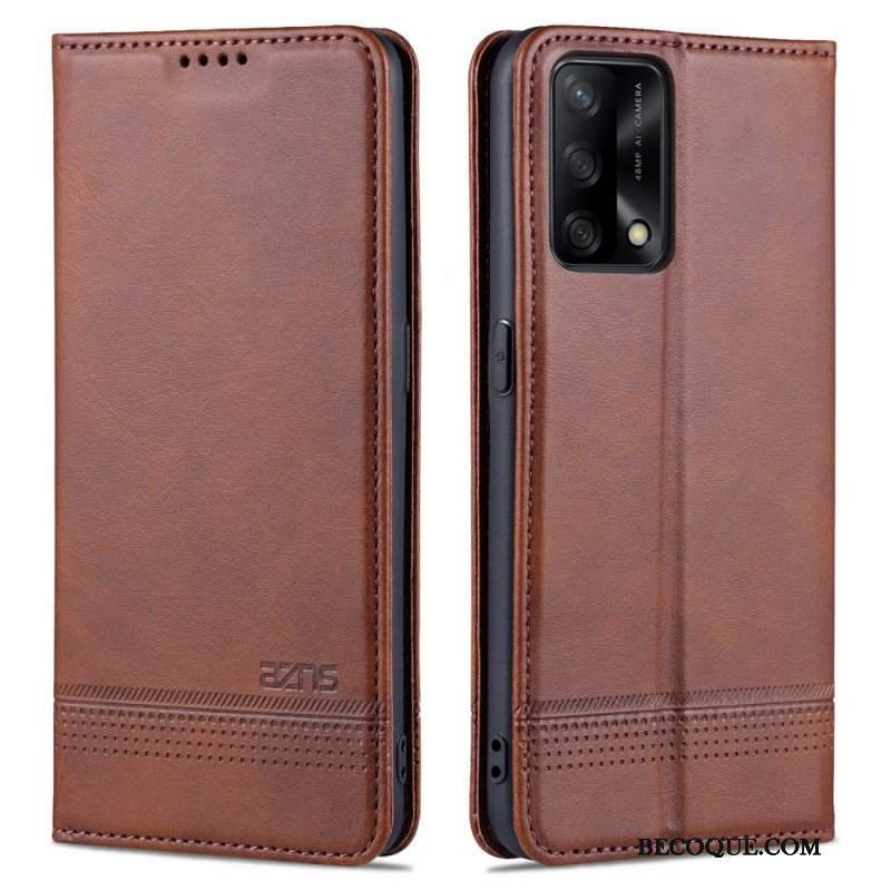 Etui Na Telefon do Oppo A74 4G Etui Folio Sztuczna Skóra Azns