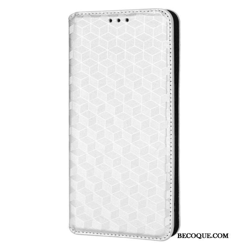 Etui Na Telefon do Oppo Find X5 Pro Etui Folio Efekt Diamentowej Skóry 3d