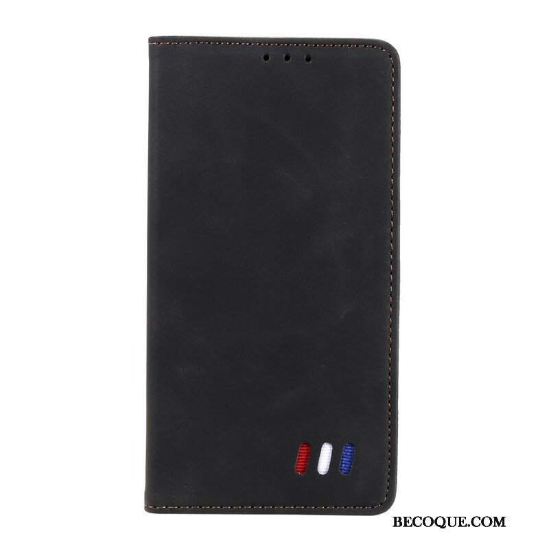 Etui Na Telefon do Poco M3 Pro 5G Etui Folio Trójkolorowy Skórzany Styl