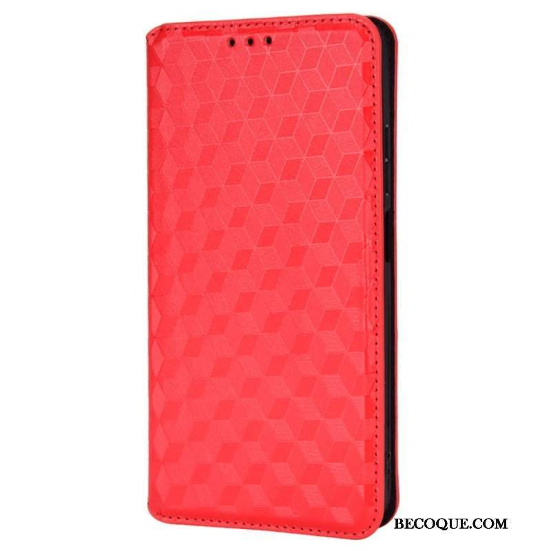 Etui Na Telefon do Poco X4 Pro 5G Etui Folio Tekstura 3d