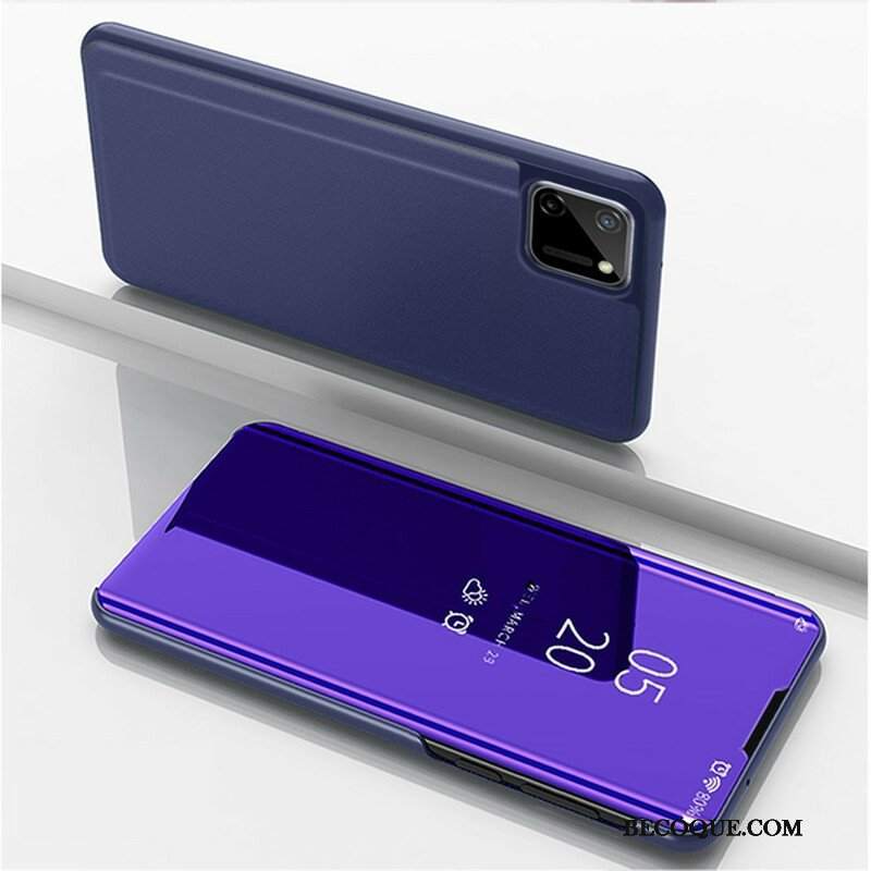 Etui Na Telefon do Realme C11 Lustro I Sztuczna Skóra