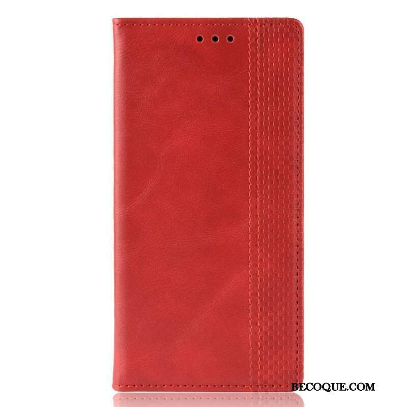 Etui Na Telefon do Samsung Galaxy A42 5G Etui Folio Stylizowany Efekt Skóry W Stylu Vintage