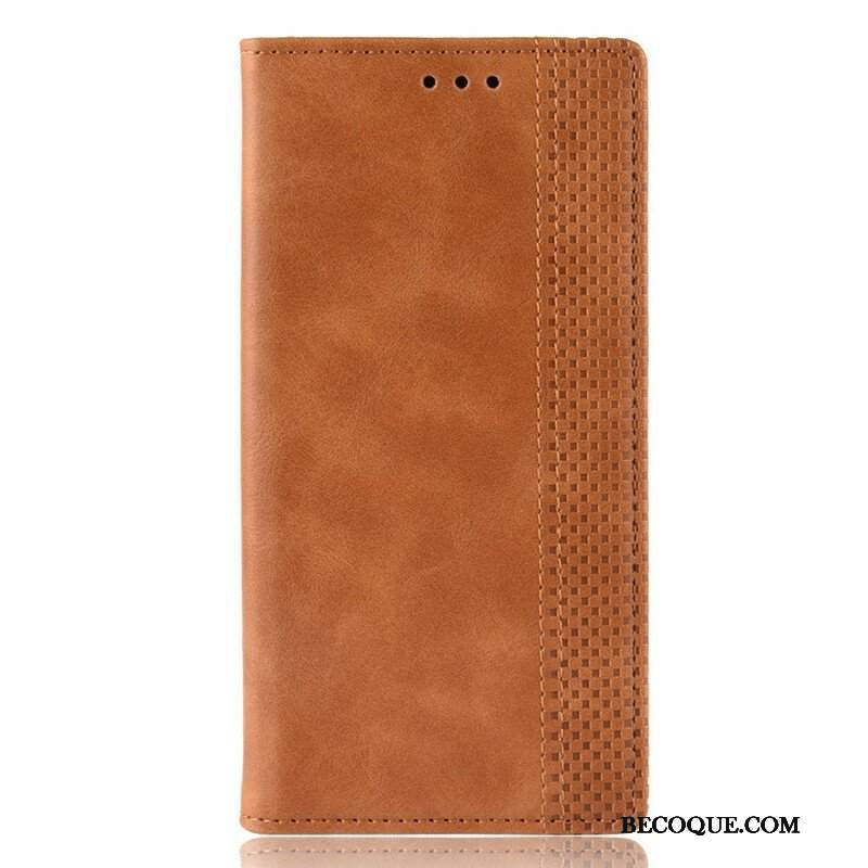 Etui Na Telefon do Samsung Galaxy A42 5G Etui Folio Stylizowany Efekt Skóry W Stylu Vintage