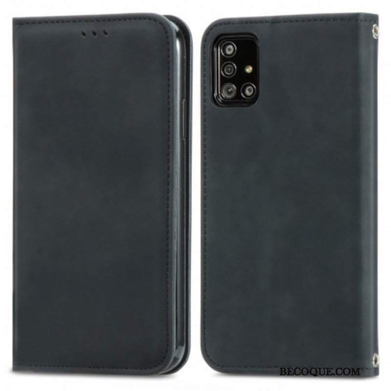 Etui Na Telefon do Samsung Galaxy A51 5G Etui Folio Sztuczna Skóra W Stylu Vintage