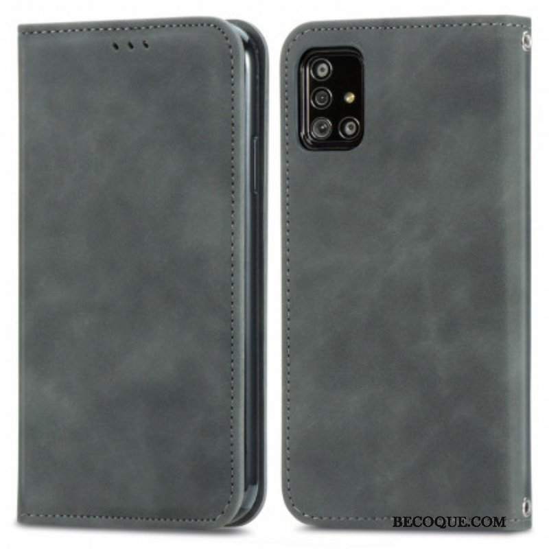 Etui Na Telefon do Samsung Galaxy A51 5G Etui Folio Sztuczna Skóra W Stylu Vintage