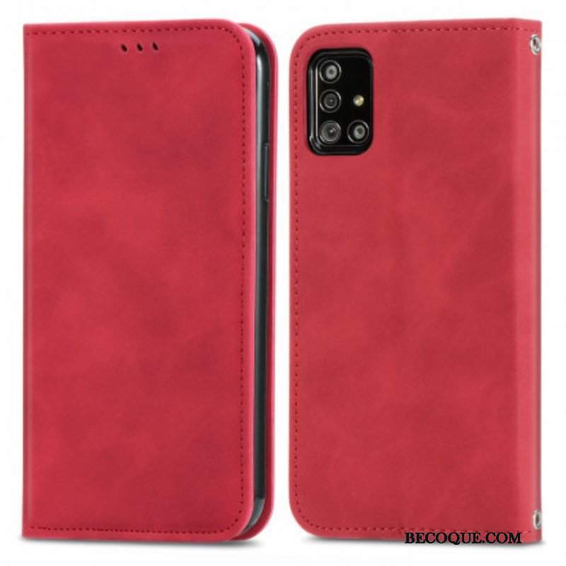 Etui Na Telefon do Samsung Galaxy A51 5G Etui Folio Sztuczna Skóra W Stylu Vintage