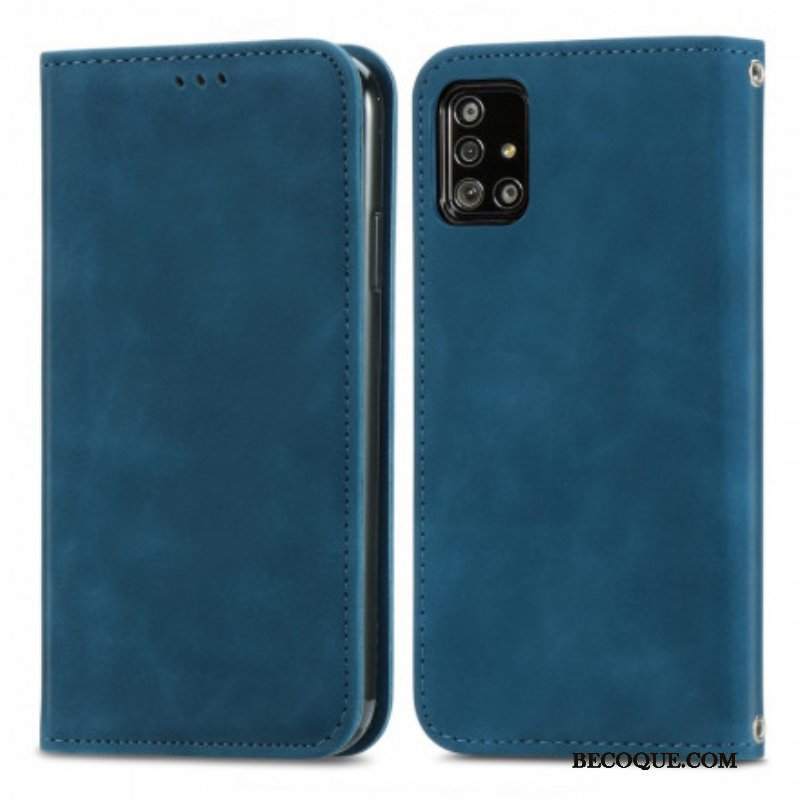 Etui Na Telefon do Samsung Galaxy A51 5G Etui Folio Sztuczna Skóra W Stylu Vintage