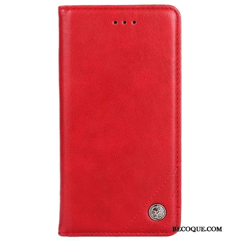 Etui Na Telefon do Samsung Galaxy A53 5G Etui Folio Stylowy Skórzany Nit