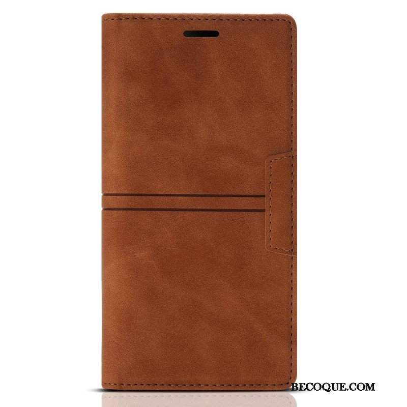 Etui Na Telefon do Samsung Galaxy A54 5G Etui Folio Stylowa Skórzana Moda