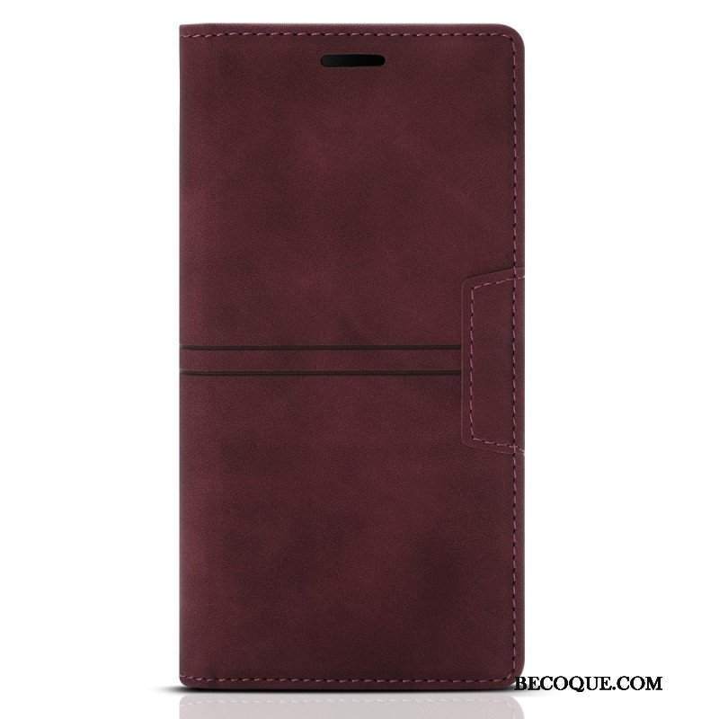 Etui Na Telefon do Samsung Galaxy A54 5G Etui Folio Stylowa Skórzana Moda