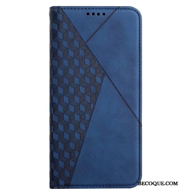 Etui Na Telefon do Samsung Galaxy M12 / A12 Etui Folio Efekt Geo Skóry