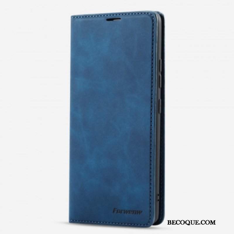 Etui Na Telefon do Samsung Galaxy M12 / A12 Etui Folio Forwenw Efekt Skóry