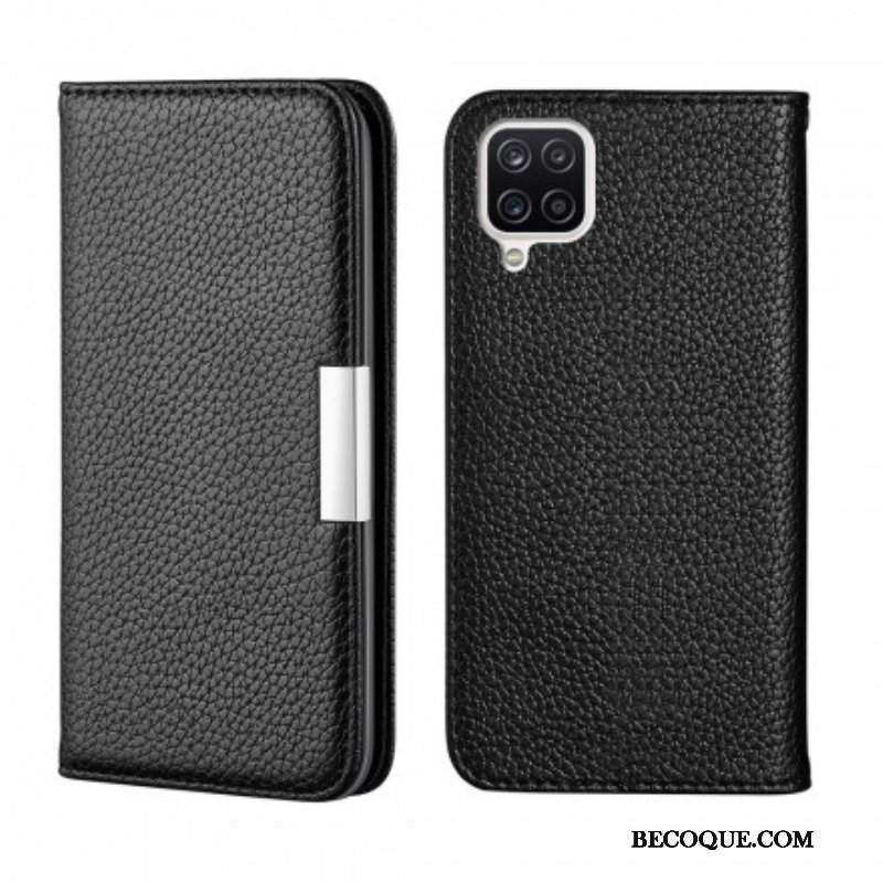 Etui Na Telefon do Samsung Galaxy M12 / A12 Etui Folio Liczi Ze Sztucznej Skóry Ultra Szykowny