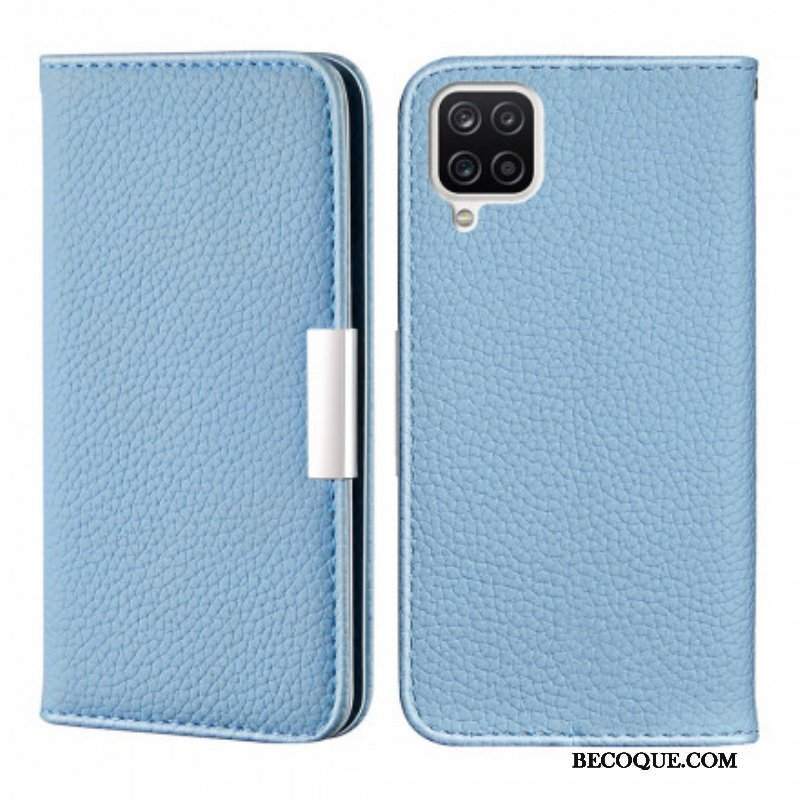 Etui Na Telefon do Samsung Galaxy M12 / A12 Etui Folio Liczi Ze Sztucznej Skóry Ultra Szykowny