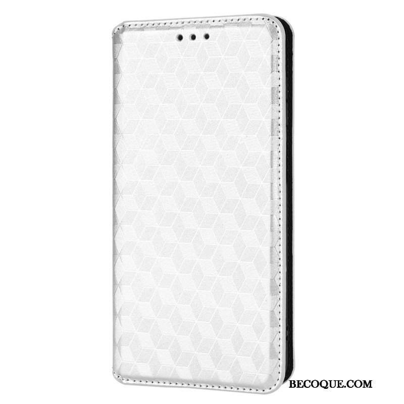 Etui Na Telefon do Samsung Galaxy M23 5G Etui Folio Skórzany Efekt Sześcianu 3d