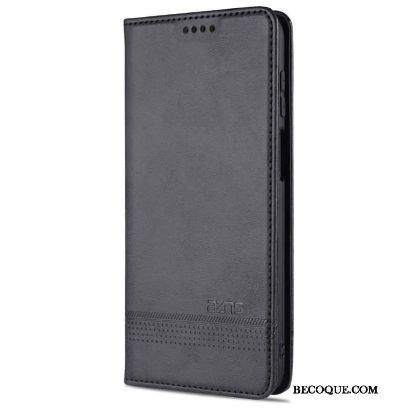 Etui Na Telefon do Samsung Galaxy M32 Etui Folio Stylizacja Skóry Azns