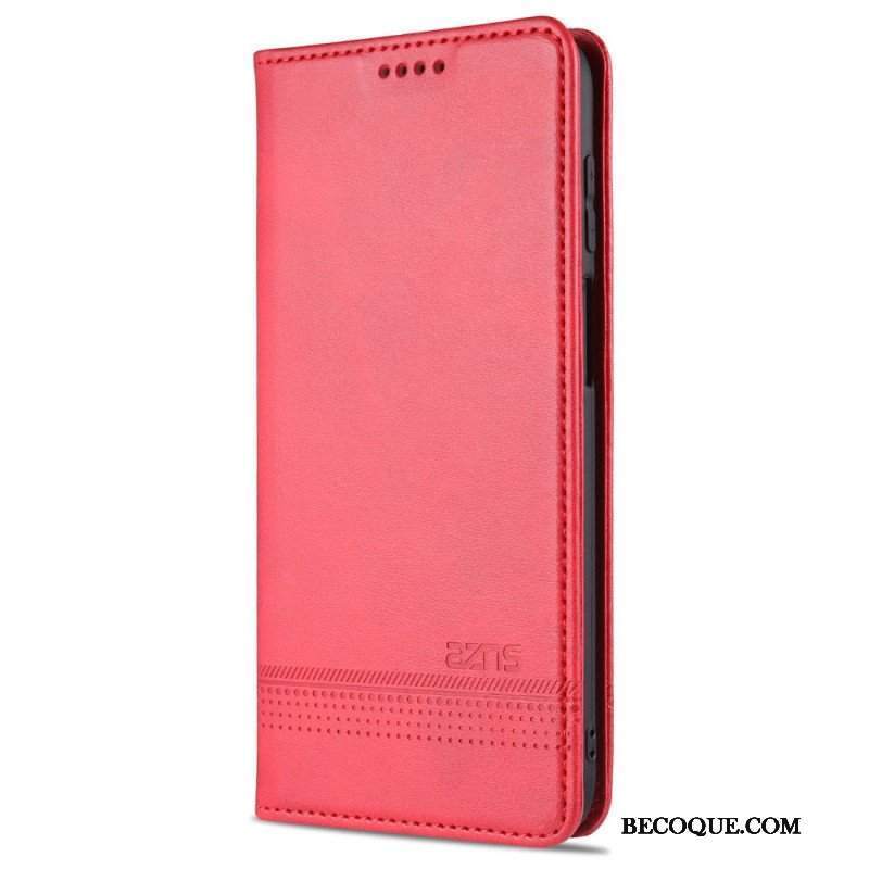 Etui Na Telefon do Samsung Galaxy M32 Etui Folio Stylizacja Skóry Azns