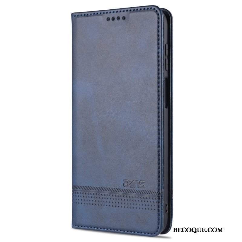 Etui Na Telefon do Samsung Galaxy M32 Etui Folio Stylizacja Skóry Azns