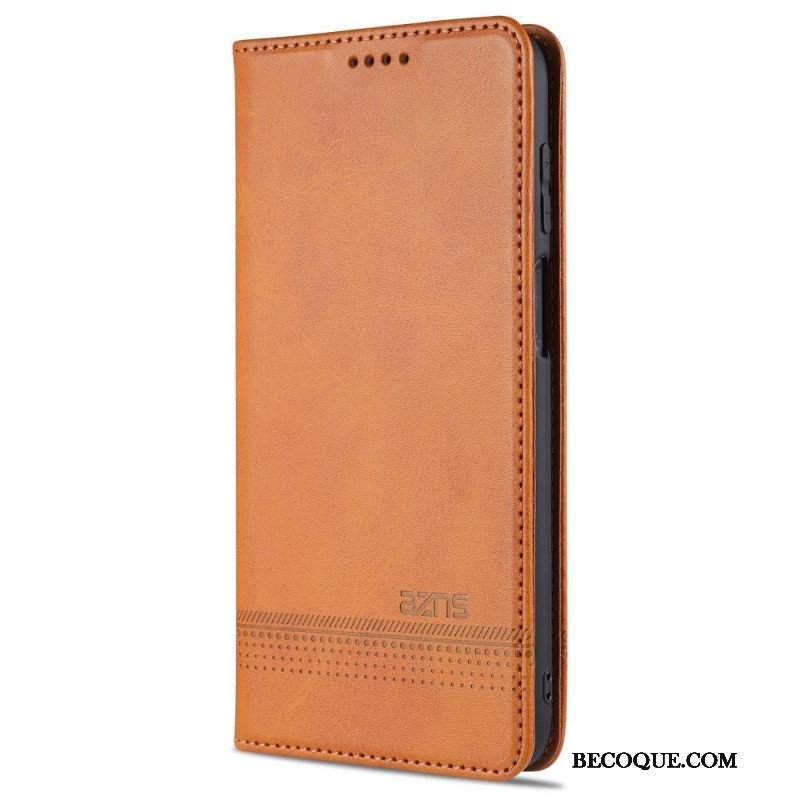 Etui Na Telefon do Samsung Galaxy M32 Etui Folio Stylizacja Skóry Azns