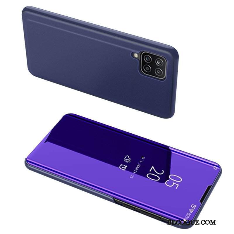 Etui Na Telefon do Samsung Galaxy M32 Lustro I Sztuczna Skóra