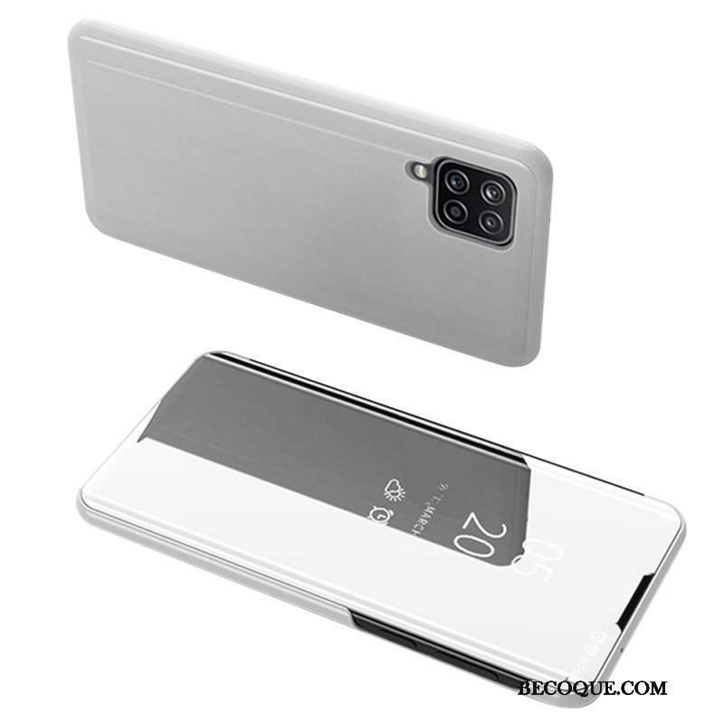 Etui Na Telefon do Samsung Galaxy M32 Lustro I Sztuczna Skóra