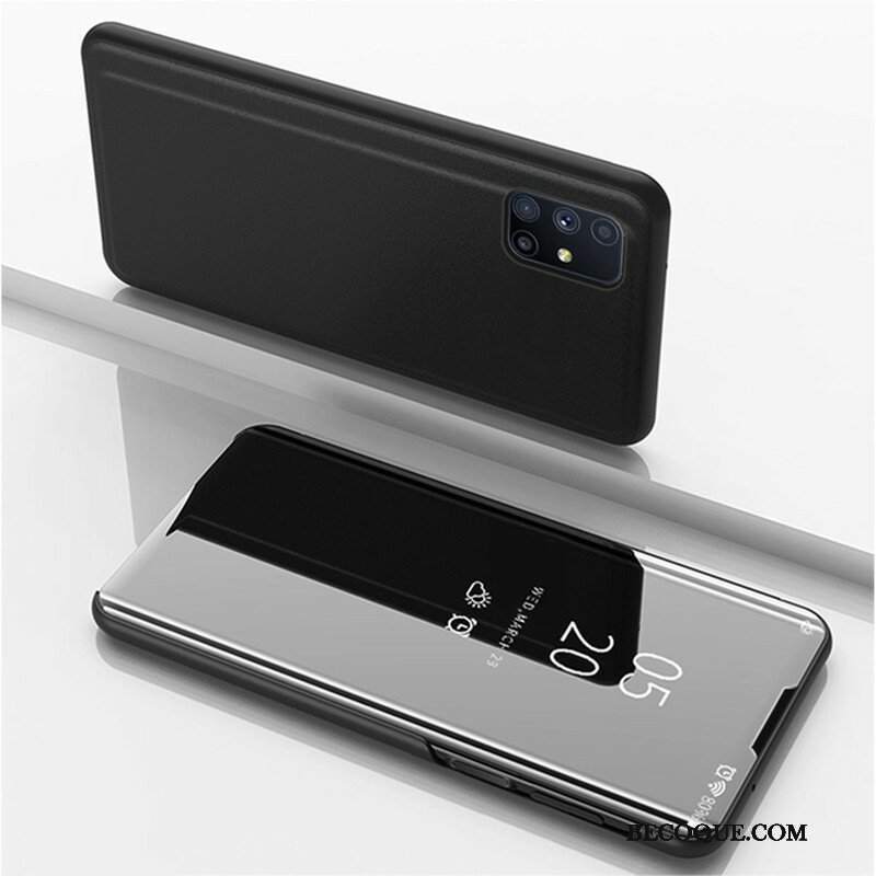 Etui Na Telefon do Samsung Galaxy M51 Lustro I Sztuczna Skóra