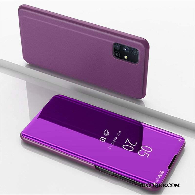 Etui Na Telefon do Samsung Galaxy M51 Lustro I Sztuczna Skóra
