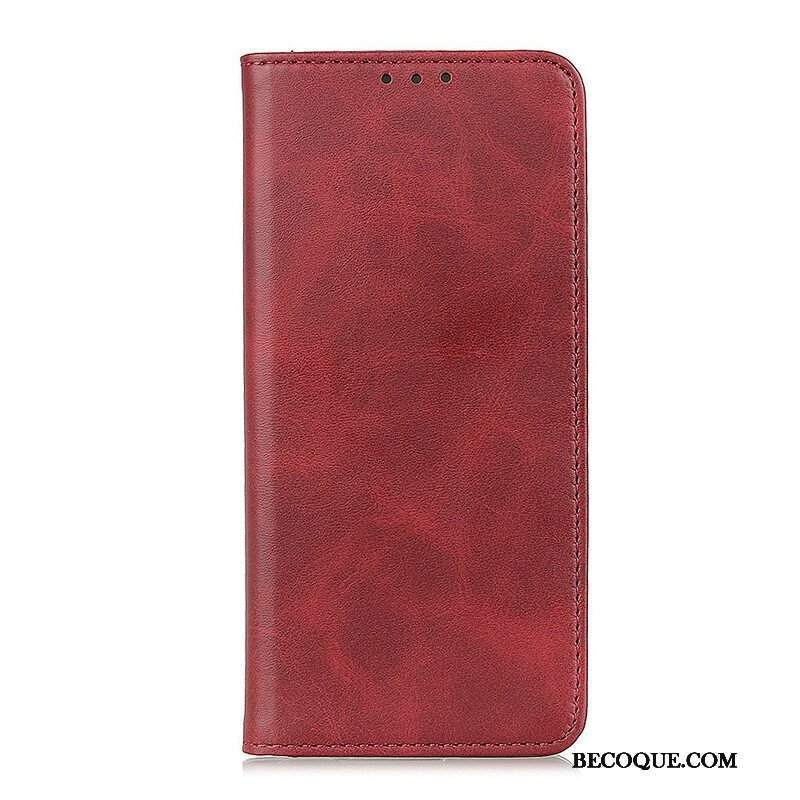 Etui Na Telefon do Samsung Galaxy S21 FE Etui Folio Dwoina Skóry