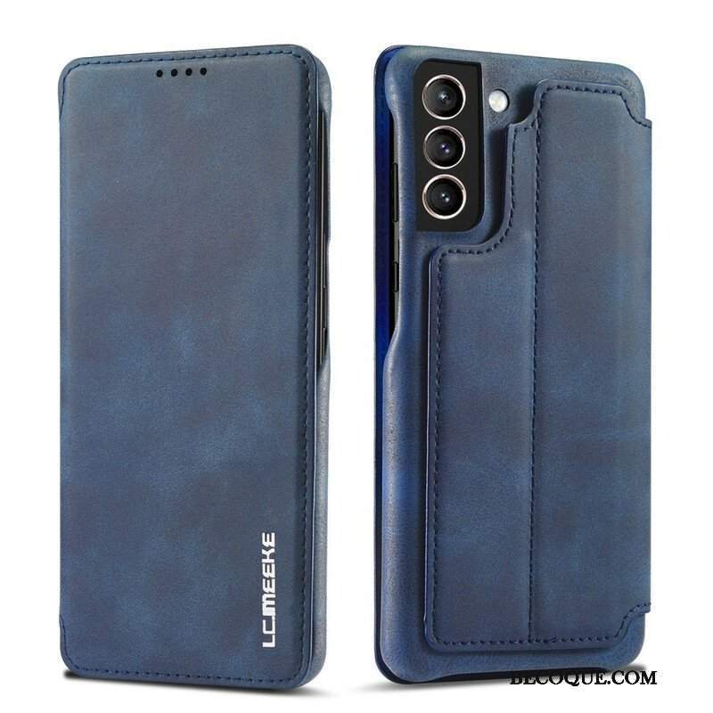 Etui Na Telefon do Samsung Galaxy S21 FE Etui Folio Lc.imeeke Efekt Skóry