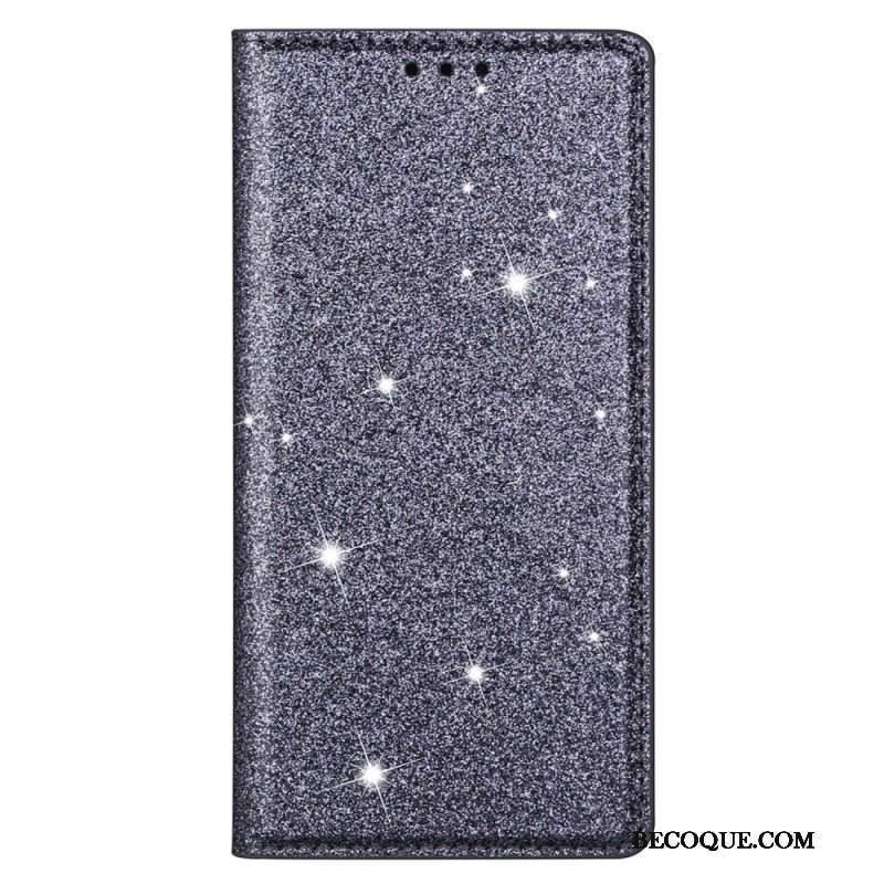 Etui Na Telefon do Samsung Galaxy S22 5G Etui Folio Cekinowy Styl