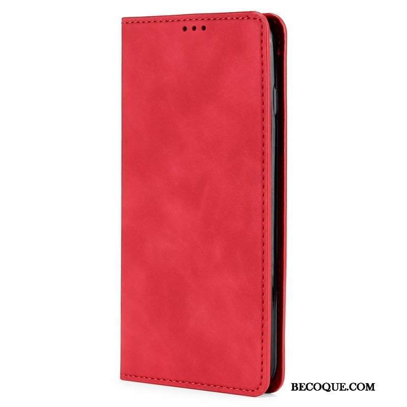 Etui Na Telefon do Samsung Galaxy S22 5G Etui Folio Dotyk Skóry